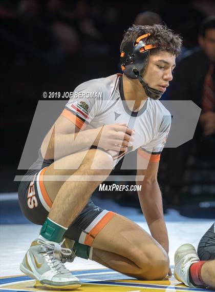 Thumbnail 2 in CIF State Boys Wrestling Championships (Finals; 106lbs - 145llbs) photogallery.