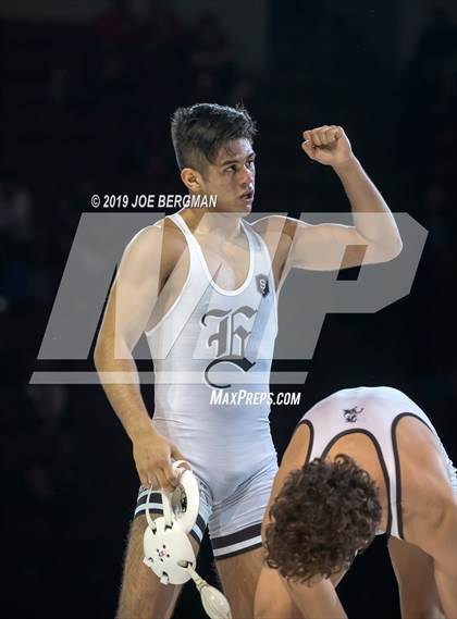 Thumbnail 3 in CIF State Boys Wrestling Championships (Finals; 106lbs - 145llbs) photogallery.