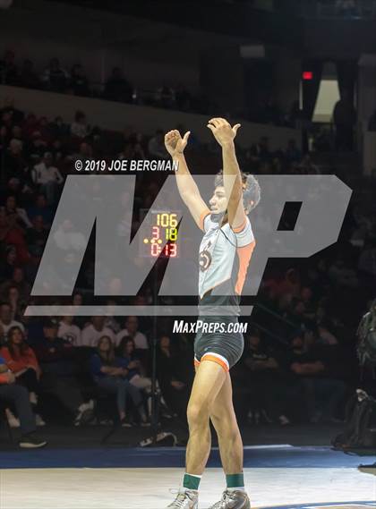 Thumbnail 1 in CIF State Boys Wrestling Championships (Finals; 106lbs - 145llbs) photogallery.