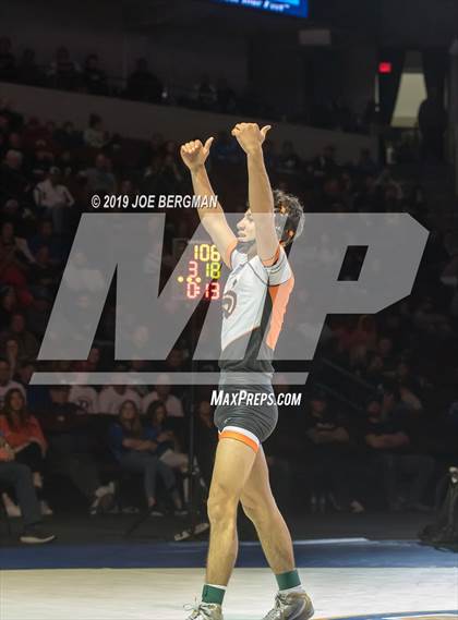 Thumbnail 2 in CIF State Boys Wrestling Championships (Finals; 106lbs - 145llbs) photogallery.