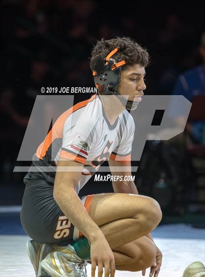 Thumbnail 3 in CIF State Boys Wrestling Championships (Finals; 106lbs - 145llbs) photogallery.
