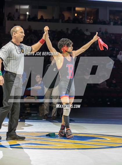 Thumbnail 1 in CIF State Boys Wrestling Championships (Finals; 106lbs - 145llbs) photogallery.