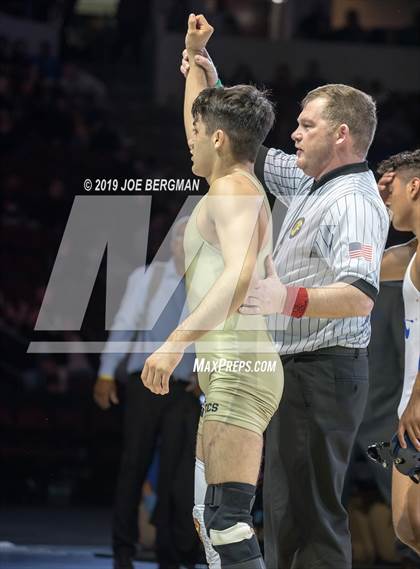 Thumbnail 1 in CIF State Boys Wrestling Championships (Finals; 106lbs - 145llbs) photogallery.