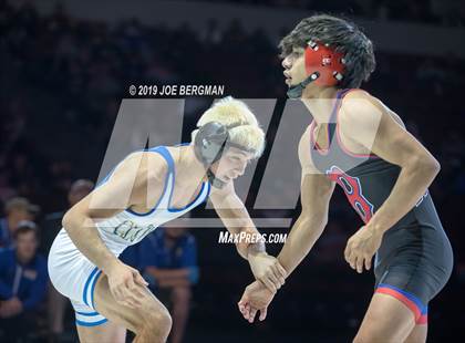 Thumbnail 3 in CIF State Boys Wrestling Championships (Finals; 106lbs - 145llbs) photogallery.