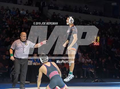 Thumbnail 1 in CIF State Boys Wrestling Championships (Finals; 106lbs - 145llbs) photogallery.