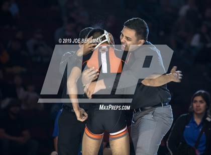 Thumbnail 2 in CIF State Boys Wrestling Championships (Finals; 106lbs - 145llbs) photogallery.