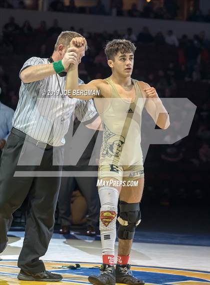 Thumbnail 1 in CIF State Boys Wrestling Championships (Finals; 106lbs - 145llbs) photogallery.