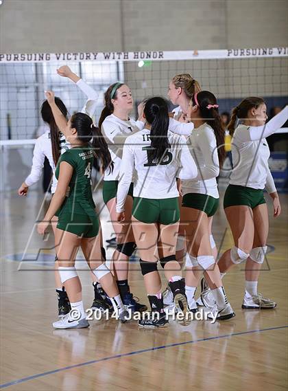 Thumbnail 1 in Saddleback Valley Christian vs. Sacred Heart Cathedral (CIF State D3 Final) photogallery.