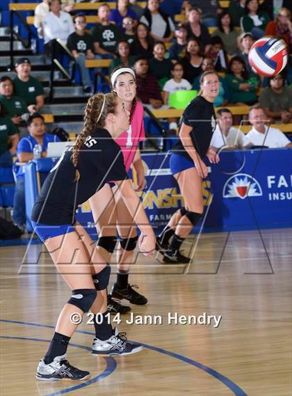 Thumbnail 3 in Saddleback Valley Christian vs. Sacred Heart Cathedral (CIF State D3 Final) photogallery.