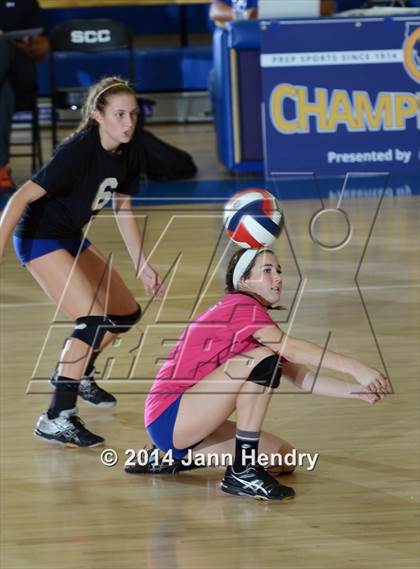 Thumbnail 2 in Saddleback Valley Christian vs. Sacred Heart Cathedral (CIF State D3 Final) photogallery.