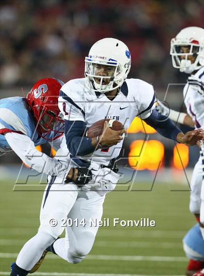 Thumbnail 3 in Skyline vs. Allen (UIL 6A Division I Semifinal) photogallery.