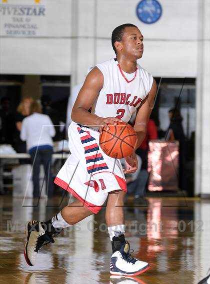 Thumbnail 1 in Sacramento vs. Dublin (Gridley Invitational Basketball Tournament) photogallery.