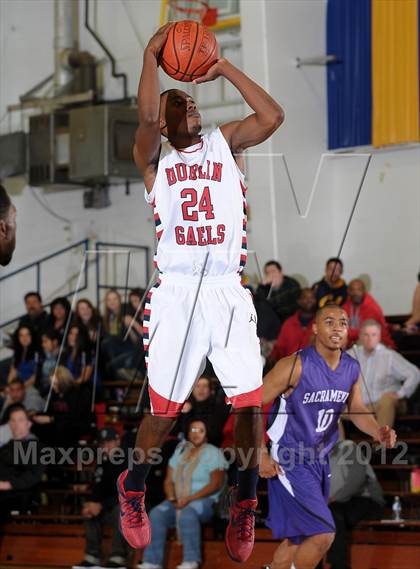 Thumbnail 3 in Sacramento vs. Dublin (Gridley Invitational Basketball Tournament) photogallery.