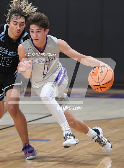 Thumbnail 1 in Northwest Christian vs. Horizon Honors (Coyotes Basketball Invitational) photogallery.