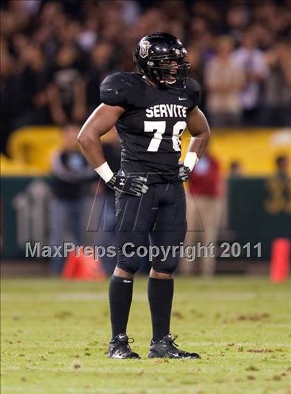 Thumbnail 3 in Mater Dei vs.Servite photogallery.