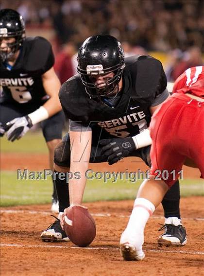 Thumbnail 3 in Mater Dei vs.Servite photogallery.