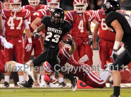 Thumbnail 3 in Mater Dei vs.Servite photogallery.