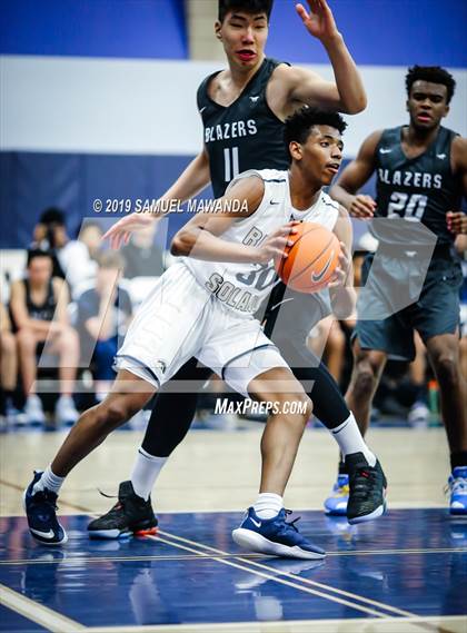 Thumbnail 1 in Sierra Canyon vs  Rancho Solano Prep (Sierra Canyon Super Showcase) photogallery.