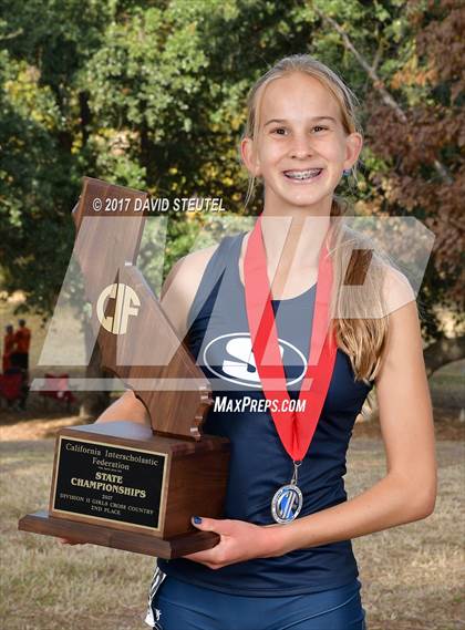 Thumbnail 1 in CIF State Cross Country Championships (Girls Awards) photogallery.