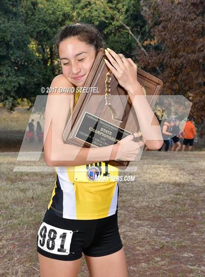 Thumbnail 1 in CIF State Cross Country Championships (Girls Awards) photogallery.