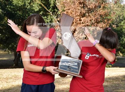 Thumbnail 1 in CIF State Cross Country Championships (Girls Awards) photogallery.