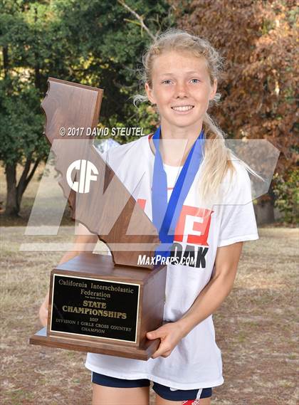 Thumbnail 1 in CIF State Cross Country Championships (Girls Awards) photogallery.