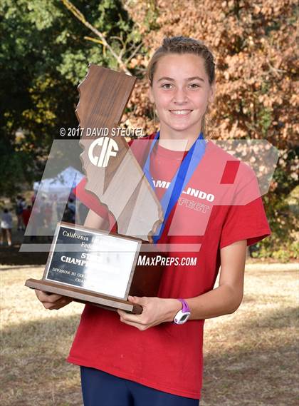 Thumbnail 1 in CIF State Cross Country Championships (Girls Awards) photogallery.
