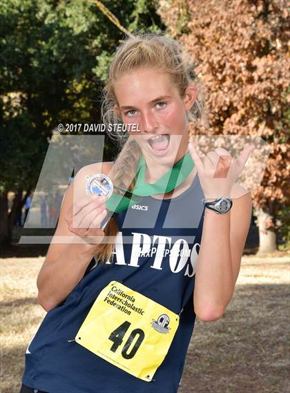 Thumbnail 1 in CIF State Cross Country Championships (Girls Awards) photogallery.