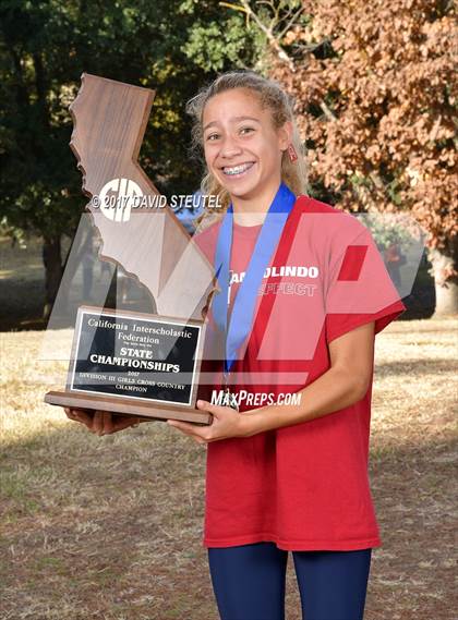 Thumbnail 1 in CIF State Cross Country Championships (Girls Awards) photogallery.