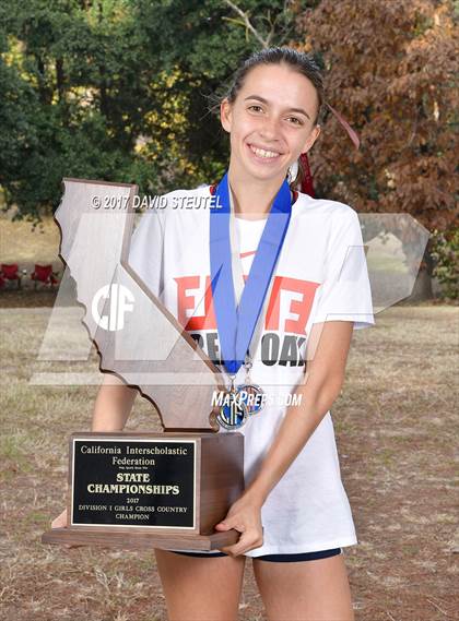 Thumbnail 1 in CIF State Cross Country Championships (Girls Awards) photogallery.