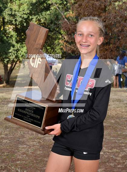 Thumbnail 2 in CIF State Cross Country Championships (Girls Awards) photogallery.