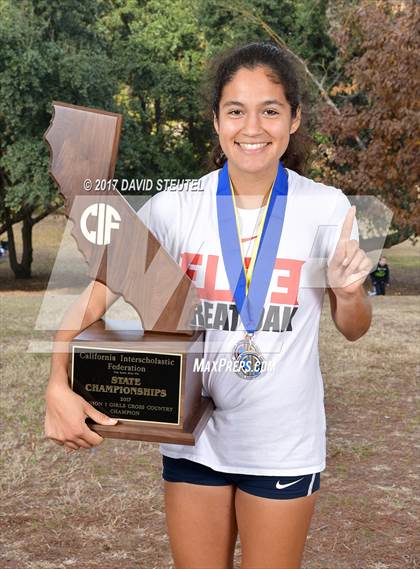 Thumbnail 1 in CIF State Cross Country Championships (Girls Awards) photogallery.