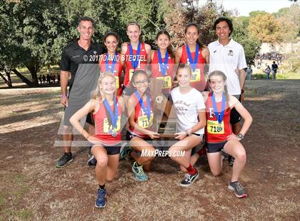Thumbnail 1 in CIF State Cross Country Championships (Girls Awards) photogallery.