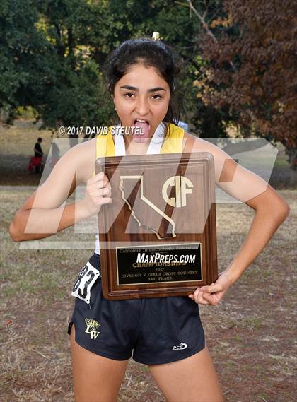 Thumbnail 1 in CIF State Cross Country Championships (Girls Awards) photogallery.