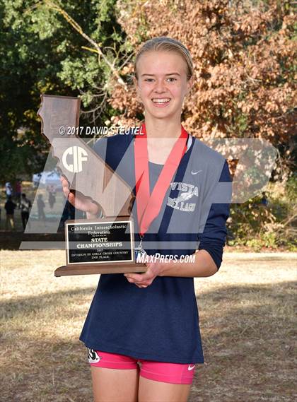 Thumbnail 2 in CIF State Cross Country Championships (Girls Awards) photogallery.
