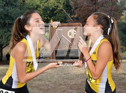 Thumbnail 1 in CIF State Cross Country Championships (Girls Awards) photogallery.