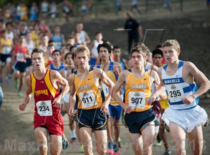 Thumbnail 2 in CIF SS Cross Country Championships (Boys D1) photogallery.