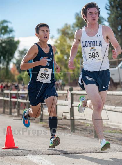 Thumbnail 2 in CIF SS Cross Country Championships (Boys D1) photogallery.