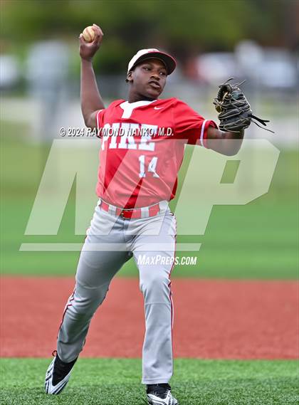 Thumbnail 3 in Pike vs. Lawrence North (IHSAA 4A Section 10 Semifinal) photogallery.