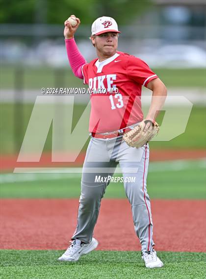 Thumbnail 2 in Pike vs. Lawrence North (IHSAA 4A Section 10 Semifinal) photogallery.