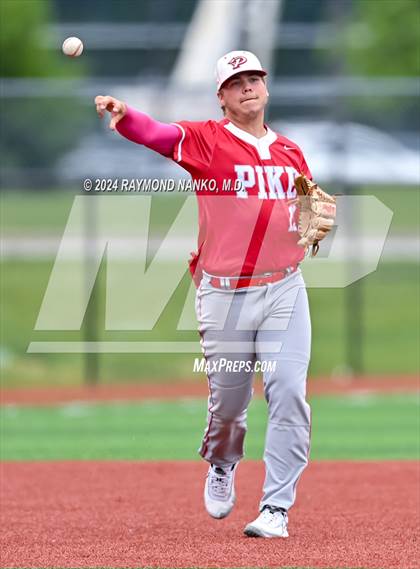 Thumbnail 3 in Pike vs. Lawrence North (IHSAA 4A Section 10 Semifinal) photogallery.