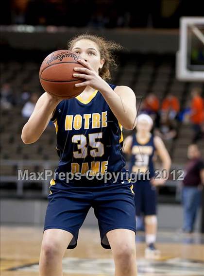 Thumbnail 3 in Ryle vs. Notre Dame Academy (2012 9th Region Girls Basketball Tournament) photogallery.