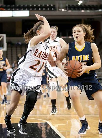 Thumbnail 2 in Ryle vs. Notre Dame Academy (2012 9th Region Girls Basketball Tournament) photogallery.
