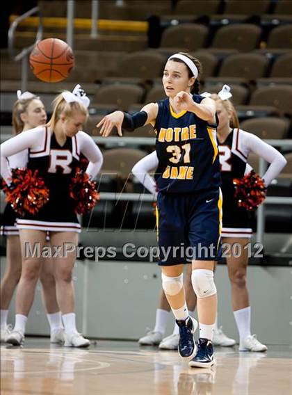 Thumbnail 3 in Ryle vs. Notre Dame Academy (2012 9th Region Girls Basketball Tournament) photogallery.