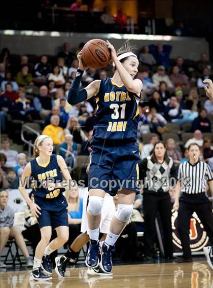 Thumbnail 2 in Ryle vs. Notre Dame Academy (2012 9th Region Girls Basketball Tournament) photogallery.