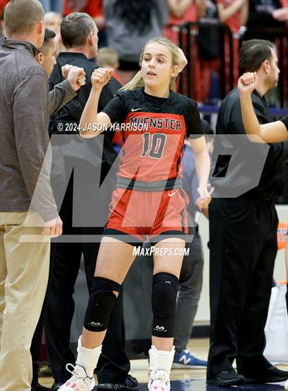 Thumbnail 3 in Muenster vs Nocona (UIL Basketball 2A Regional Semifinal) photogallery.