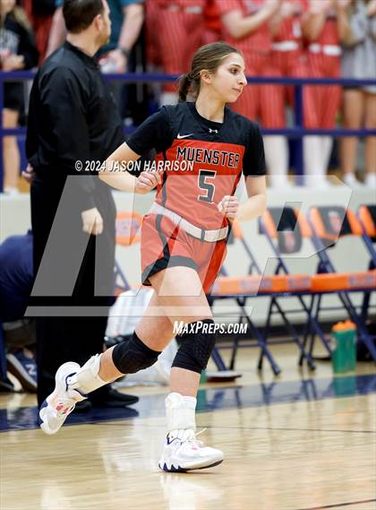 Thumbnail 1 in Muenster vs Nocona (UIL Basketball 2A Regional Semifinal) photogallery.