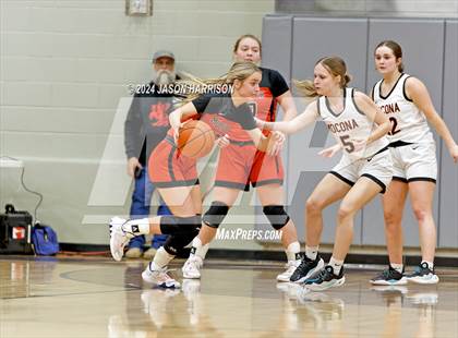 Thumbnail 1 in Muenster vs Nocona (UIL Basketball 2A Regional Semifinal) photogallery.