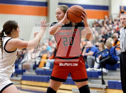 Thumbnail 1 in Muenster vs Nocona (UIL Basketball 2A Regional Semifinal) photogallery.