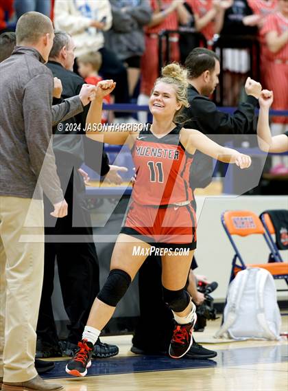 Thumbnail 1 in Muenster vs Nocona (UIL Basketball 2A Regional Semifinal) photogallery.